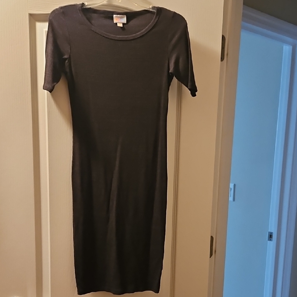 LuLaRoe Julia Charcoal Grey Women's Dress